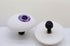 50mm Flat Puppet Eyes with Cabachon Iris - PURQUOISE - FurriFingers
